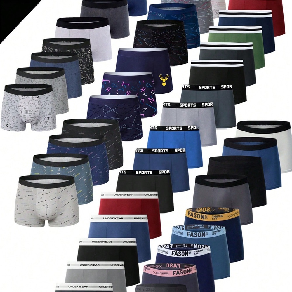 Men's Boxer Briefs Collection - Multi-Color Pack
